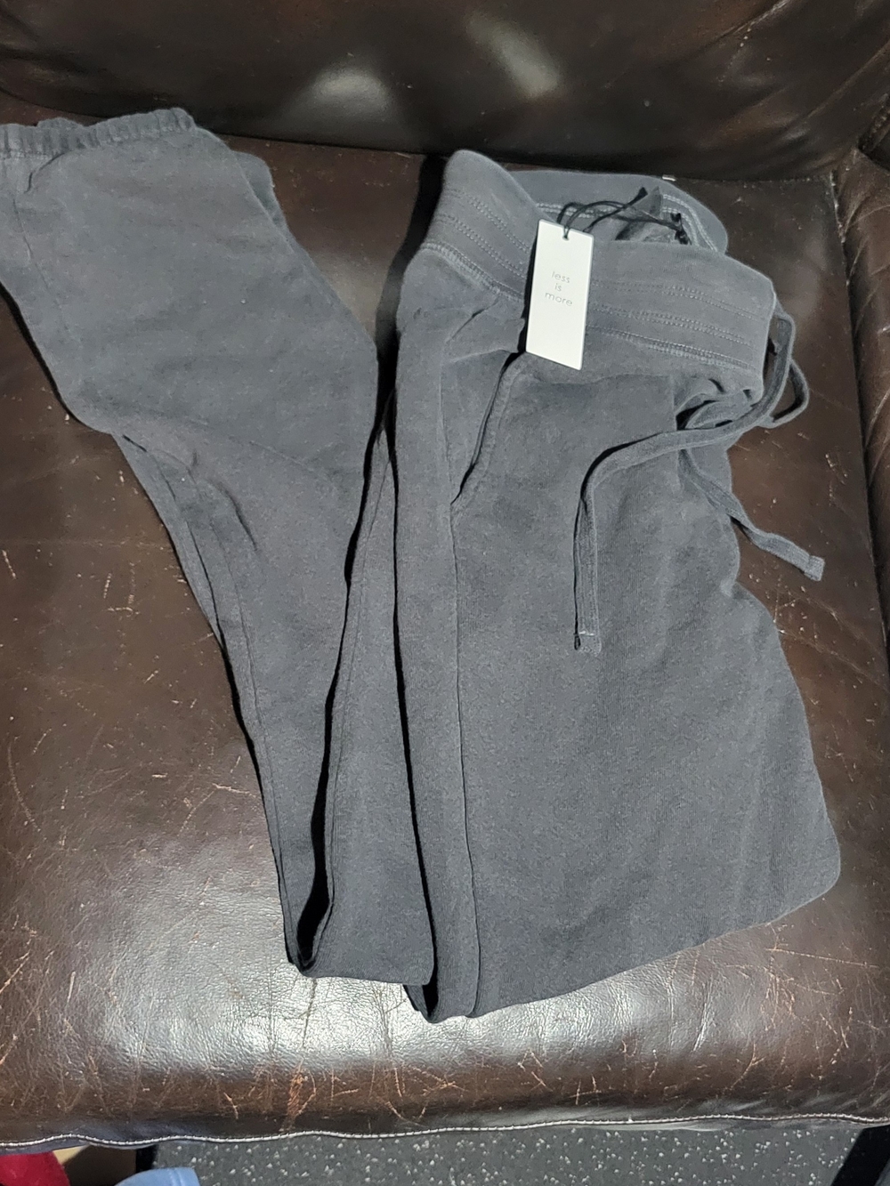 Women's Cozy Drawstring Track Pants - Charcoal Gray